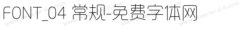 FONT_04 常规字体转换